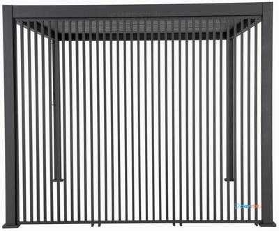 BEST Zijwand Louvre Verticaal 113cm (voor Cadiz Wand 360cm) - 514432 1