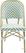 Essentials Paris Bistrostoel Rotan Bamboo Wit/Pastel Groen - 52351 2