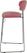 Mundo Barstoel Roze - Velour - fire retardant - 46,5x49x105cm (bxtxh) - 53105 - veba 53105 2