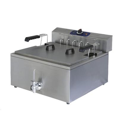 Mastro Elektrische Frituur voor Deeg en Vis met Aftapkraan, Tafelmodel (25 Liter) | 1150G 1