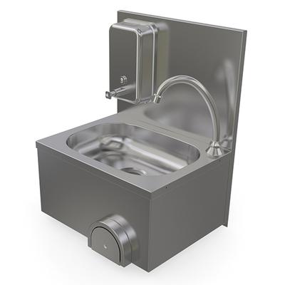 Wall-Mounted Handwash Basin Knee Operated With Soap Dispenser - Mastro 9029B 1