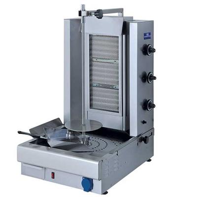 Mastro Kebab Grill Op Gas Met 3 Verwarmingsdelen, Aandrijving Onderin, 35 Kg | 9826N 1