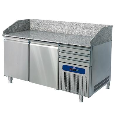Pizza Counter 1600 mm With 2 Doors 600x400 Mm, 3 Drawers En, Mastro 9926F 1