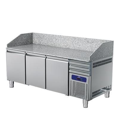 Pizza Counter 2150 mm With 3 Doors 600x400 Mm, 3 Drawers En, Mastro 9927F 1