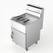 Gas Fryer With 1 Bowl of 45 Liters On Closed Cabinet With Door - AMZ0051 1