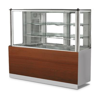 Refrigerated Pastry Display Cabinet With 2 Shelves and Vertical Front Glass, +0°/+8°c, Mastro BGB0302 1