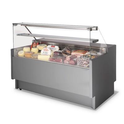 Refrigerated Counter 2000 mm With Vertical Glass Front, Ventilated Cooling, +2°/+5°C - BGB0442 1