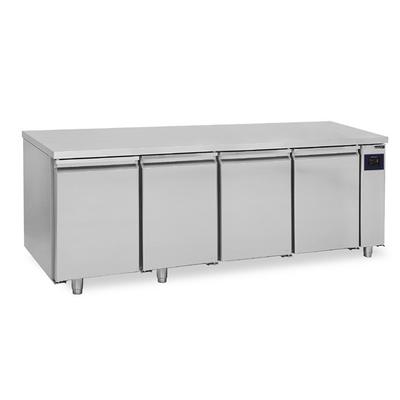 Freezer Counter With 4 Doors GN1/1 And Upstand For Remote Cooling, -10°/-20°C - WiFi - Virtus BNB0015/FN 1