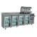 Gekoelde Werkbank | 4 Glazen Deuren + Uitkloplade En Opstand | GN1/1 | -2°/+8°C | BNC0015BAR/F 1