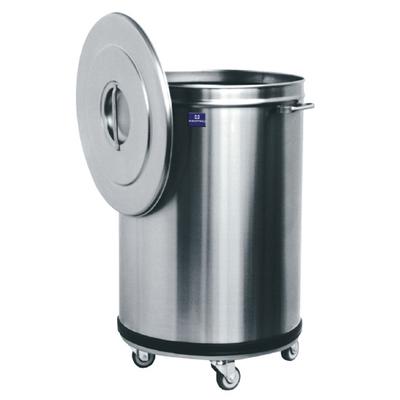 Mastro Afvalbak Op Wielen, Roestvrijstaal (90 Liter) | GGZ0033 1