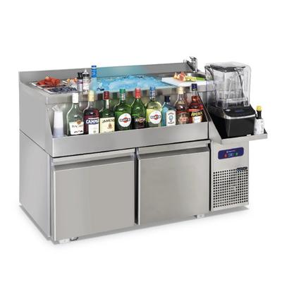 Cocktail Bar Station 2 Doors With Sink and Ice Bowl 1200x600 mm - HAB0051 1
