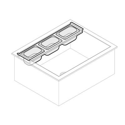 Garnish Pack For Ice Well, 3x GN 1/9, Mastro ICEB060 1