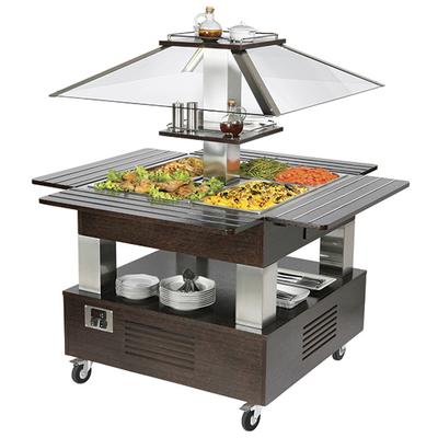 Mastro Bain-Marie Buffet, Eilandmodel, 4X GN 1/1 H=150 Mm, Baldakijn Kan Niet Worden Neergelaten | IEA0020 1