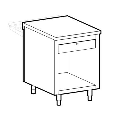 Terminal Cash-Desk Unit With Lockable Drawer and Electrical Socket, Mastro IIA2010 1