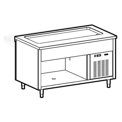 Refrigerated Top Unit On Open Cupboard - L=1200 Mm - 3x GN 1/1 - IIA5007VT 1