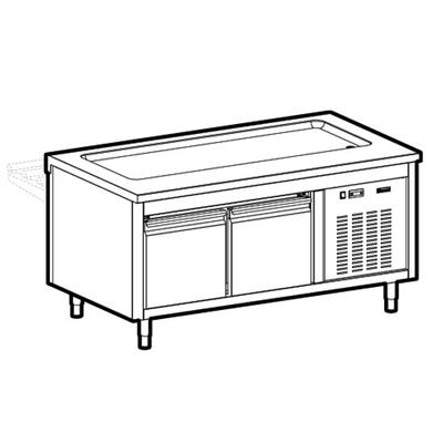 Refrigerated Plate On Refrigerated Cupboard, L=1500 Mm, 4x GN 1/1, Mastro IIA5010VT 1
