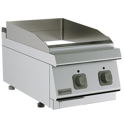 Electric Griddle Plate, Tabletop Model, Smooth Chromed Plate - Virtus MS74FTECRT 1