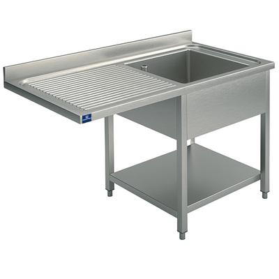 Mastro Wasbakunit Op Poten Met Bodemplaat Voor Inbouwvaatwasser, 1 Rechter Wasbak, 1400X600 Mm | SLG1LS14660 1