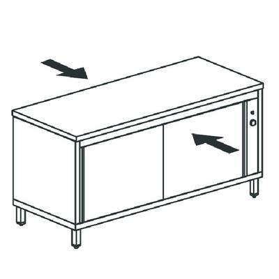 Verwarmde Doorgeefkast Met Schuifdeuren, 1700X700 Mm 1