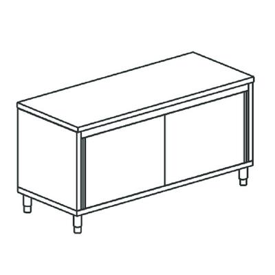 Mastro Vrijstaande Werkkast Met Schuifdeuren, Zonder Opstand, 1500X700 Mm | STN70150 1