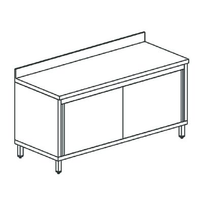 Vrijstaande Werkkast Met Schuifdeuren, Met Opstand, 1900X600 Mm 1