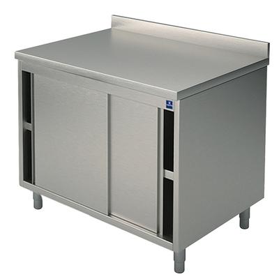 Neutral Work Cupboard With Sliding Doors And Upstand, 1400x700 Mm - Mastro STNA7014/U 1