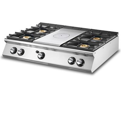 Mastro Bakplaat - Gas - Solide Top - Tafelmodel - 4 Branders - V90120TPPCG2T 1