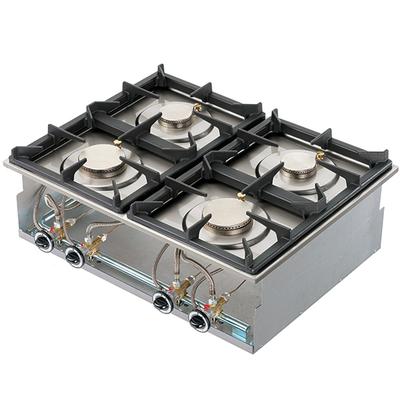 Mastro Inbouw Warmhoudplaat Op Gas, 4 Branders | VI6570PCGD 1