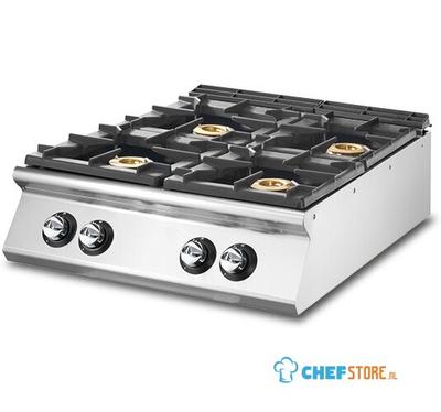 Gas Range With 4 Burners Each 6 KW, Pressed Working Top - Virtus VS7080PCGST 1