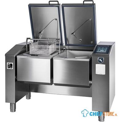 Electric Multifunction Device 2x 49 Liters (2x GN1/1) With Automatic Lifting - Virtus VSMD101DM 1
