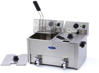 Maxima Frituurpan - 2x 8 L - 2 Manden - met Tapkraan - 09300416