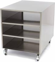 Maxima Onderstel RVS - 60 X 80 cm - 120 Kg Draagvermogen - Zwenkwielen - 09300785