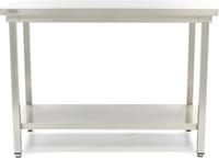 Maxima Werktafel RVS - 120 X 60 cm - Verstelbare Hoogte - met Onderschap - 09300959