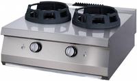 Maxima Heavy Duty Wok Brander - 2 X Ø 28,5 cm Pannenring - Dubbel - 70 cm Diep - Gas - 09396006