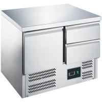 SARO Gekoelde Werkbank met Deur en Lades Model ES 901 S/S TOP 1/2
