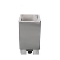 SARO RVS Afvalbak met Hydraulische Klep Modellen APOLLO 60 Ltr