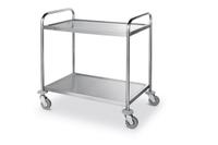 Hendi Serveerwagen 2 bladen chroomstaal 910x590x950 mm |810002