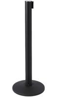 Syna Afzetpaal Flexi Zwart met 2,7 M Trekband Zwart - BBBLACK