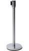 Syna Afzetpaal Flexi Economy Chroom met 2,5 M Trekband Zwart - BBECHROME