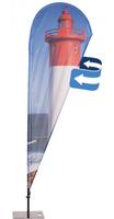 Syna Beach Flag Alu Drop Print 84 X 183 cm Dubbelzijdig - BFAD190GDS