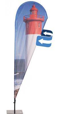 Syna Beach Flag Alu Drop Print 105 X 325 cm Dubbelzijdig - BFAD335GDS