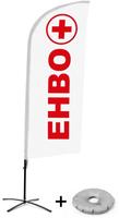 Syna Beach Flag Alu Wind Complete Set EHBO Nederlands Kruisvoet - BFAW310-CB30-WB-I108