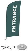 Syna Beach Flag Alu Wind Complete Set Ingang Grijs Engels Kruisvoet - BFAW310-CB30-WB-I120