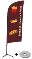 Syna Beach Flag Alu Wind Complete Set Snacks Nederlands Kruisvoet - BFAW310-CB30-WB-I97