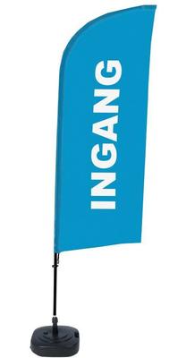Syna Beach Flag Alu Wind Complete Set Ingang Blauw Nederlands ECO Printmateriaal - BFAW310-WT21-I125ECO