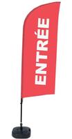 Syna Beach Flag Alu Wind Complete Set Ingang Rood Frans - BFAW310-WT21-I512ECO