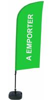 Syna Beach Flag Alu Wind Complete Set Take Away Groen Frans - BFAW310-WT21-I594