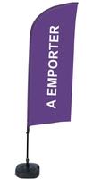Syna Beach Flag Alu Wind Complete Set Take Away Paars Frans - BFAW310-WT21-I596ECO