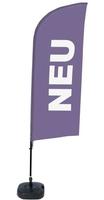 Syna Beach Flag Alu Wind Complete Set Nieuw Paars Duits - BFAW310-WT21-I87