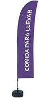 Syna Beach Flag Budget Wind Complete Set Take Away Paars Spaans - BFBL-WT21-17-I143
